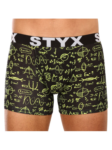 Styx Set de trei - boxeri bărbătești Styx long art bandă sportivă multicolori