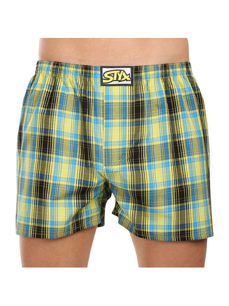 Styx Set de trei pantaloni scurți bărbătești Styx cu elastic clasic multicolori