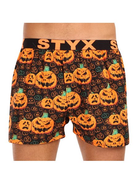 Styx Boxeri bărbătești Styx art bandă elastică sportivă Halloween dovleac
