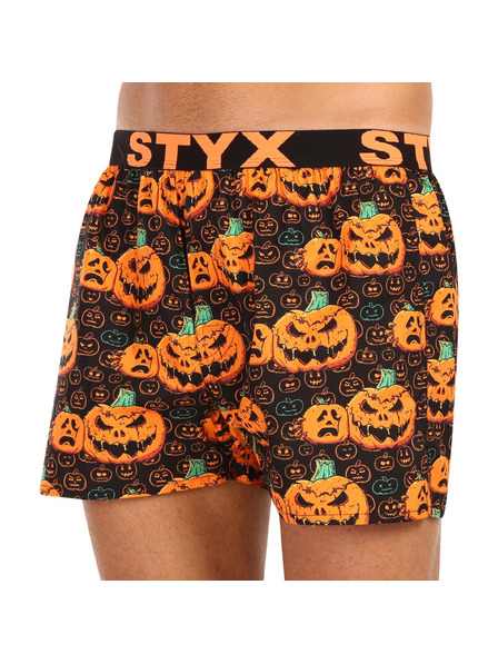 Styx Boxeri bărbătești Styx art bandă elastică sportivă Halloween dovleac