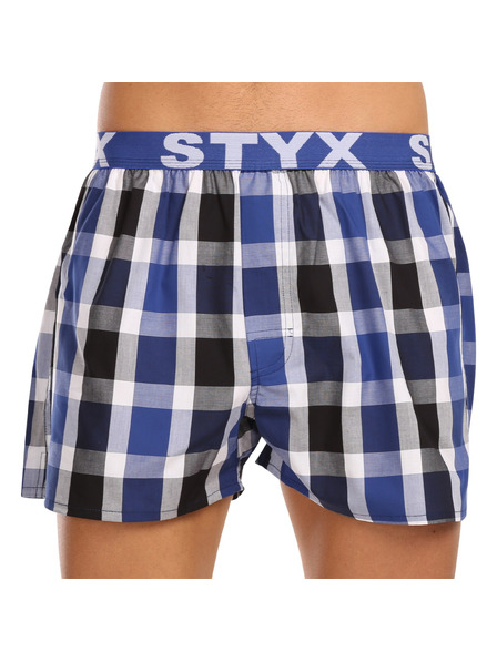 Styx Set de trei - pantaloni scurți bărbătești Styx bandă sportivă multicolori