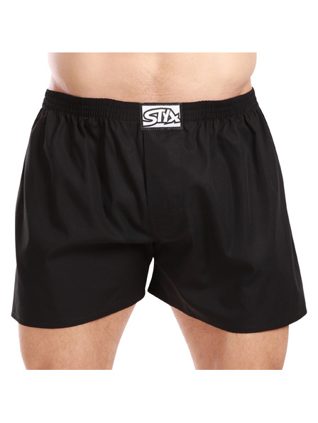 Styx Set trei - boxeri bărbătești Styx bandă elastică clasică negru