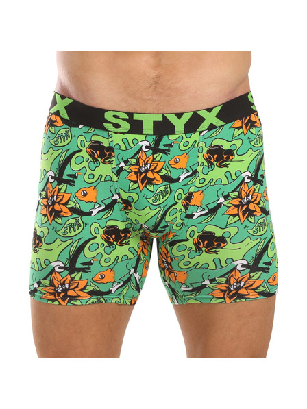 Styx Boxeri lungi bărbătești Styx art bandă elastică sportivă tropic