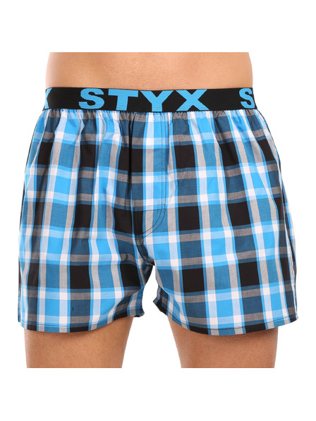 Styx Set de trei - pantaloni scurți bărbătești Styx bandă sportivă multicolori