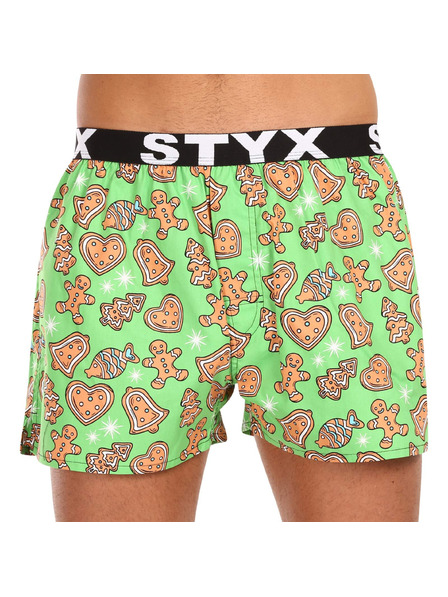 Styx Boxeri bărbătești Styx art bandă elastică sportivă Crăciun turtă