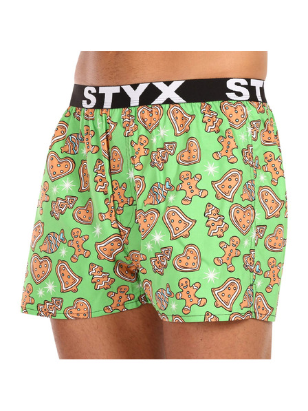 Styx Boxeri bărbătești Styx art bandă elastică sportivă Crăciun turtă
