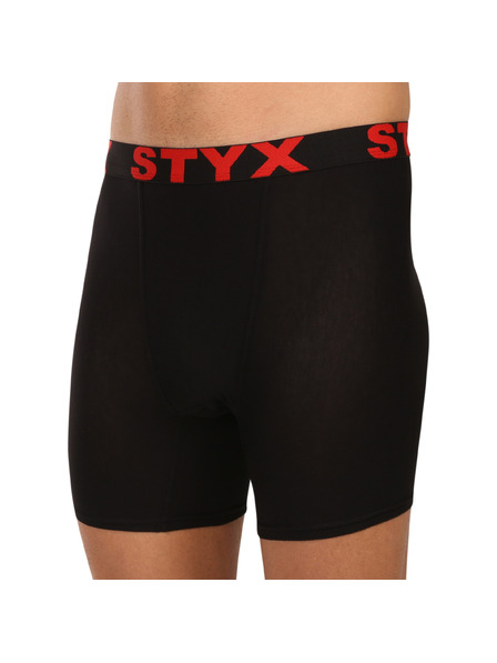 Styx Boxeri sport pentru bărbați Styx long, elastic negru