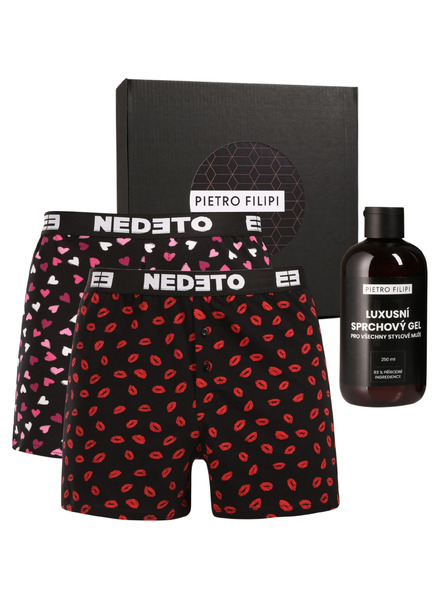 Nedeto Set cadou pentru bărbați Set doi - slip Nedeto și gel de duș Pietro Filipi