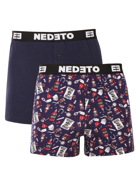 Nedeto Set de două - chiloți Nedeto multicolor pentru bărbați