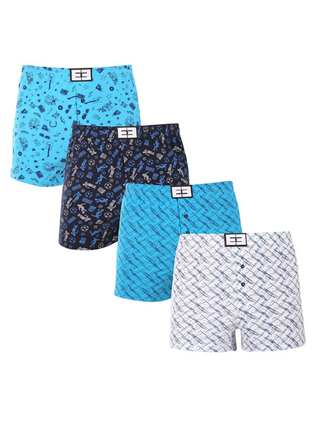 Nedeto Set de patru - boxeri pentru bărbați Nedeto multicolori