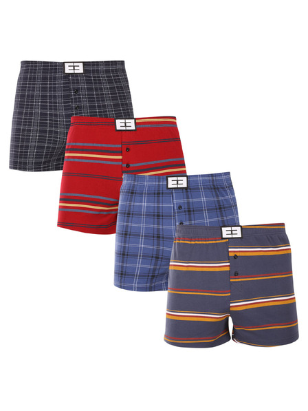 Nedeto Set de patru - boxeri pentru bărbați Nedeto multicolori