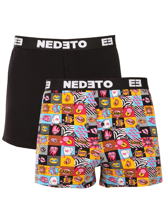 Nedeto Set de două - chiloți Nedeto multicolor pentru bărbați