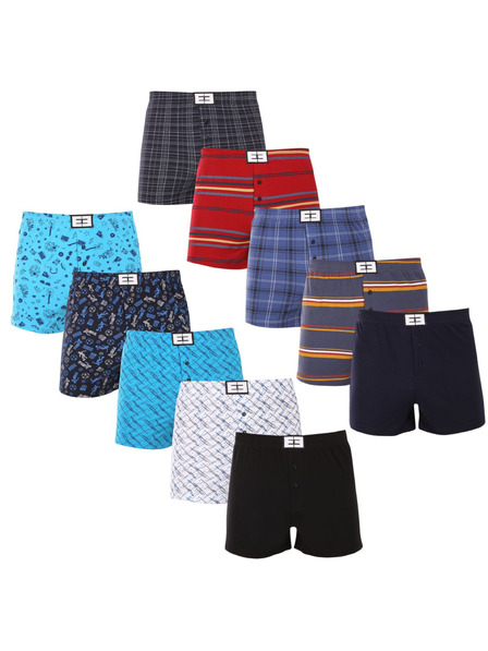 Nedeto Set de zece - boxeri pentru bărbați Nedeto multicolori