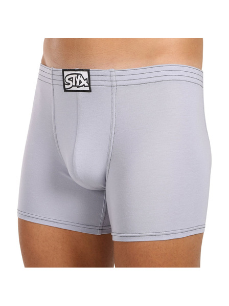 Styx Pantaloni scurți boxeri bărbați Styx long clasic gri deschis