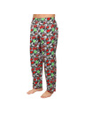 Styx Pantaloni de pijama cu model Styx roșii și gri pentru bărbați