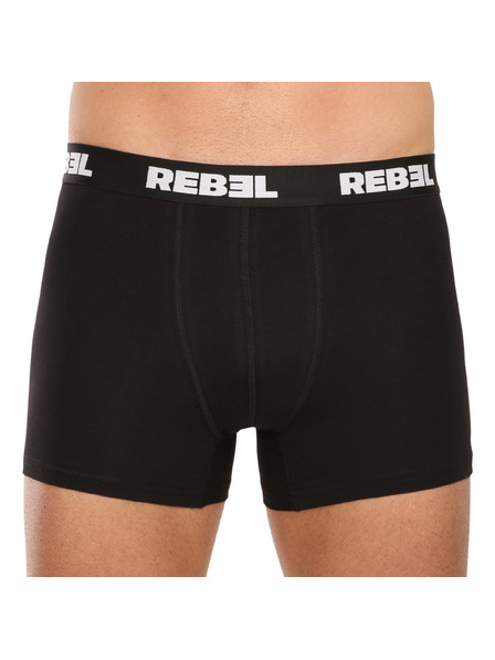 Nedeto Set de trei boxeri pentru bărbați în negru Nedeto Rebel