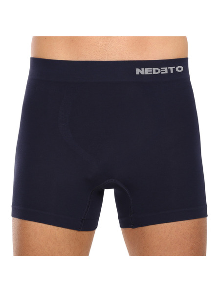 Nedeto Set de trei boxeri fără cusătură în albastru închis Nedeto