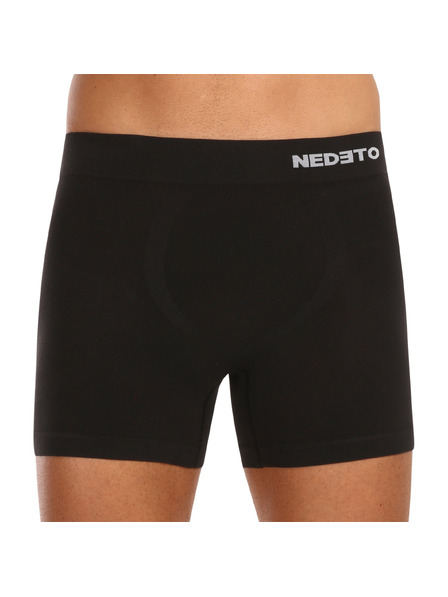 Nedeto Set de cinci boxeri bărbătești din bambus fără cusături în negru Nedeto