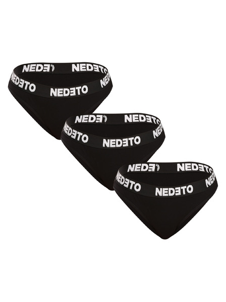 Nedeto Set de trei - chiloți de damă Nedeto negri