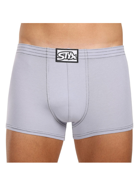 Styx Boxeri bărbați Styx clasic elastic gri deschis