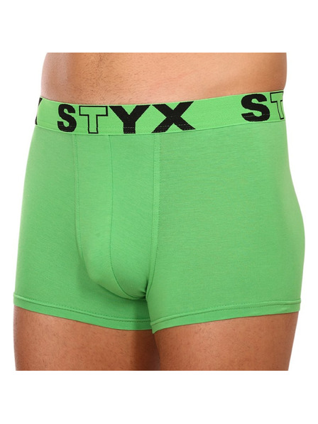 Styx Boxeri bărbați Styx sport elastic verde