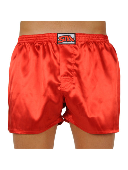 Styx Pantaloni scurți din cauciuc Styx Classic pentru bărbați Satin roșu