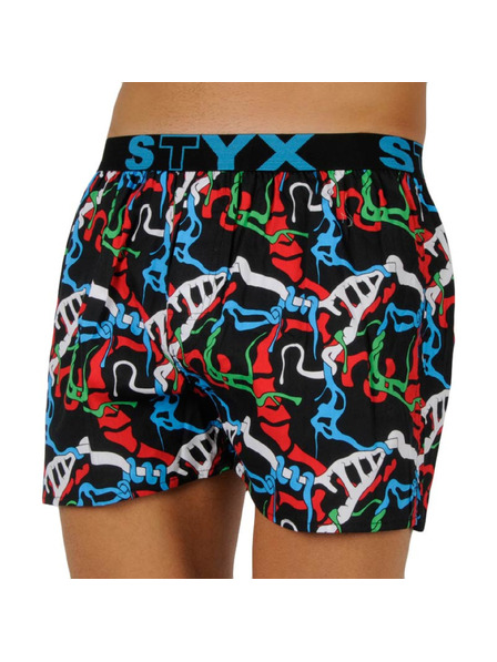 Styx Pantaloni scurți din cauciuc pentru bărbați Styx art jungle