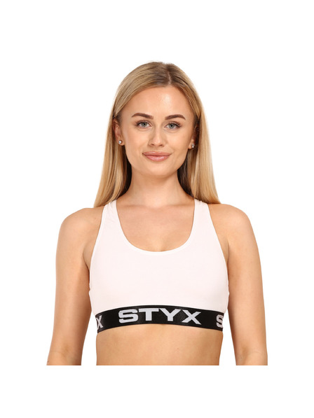 Styx Sutien sport pentru femei Styx alb