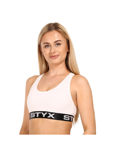 Styx Sutien sport pentru femei Styx alb