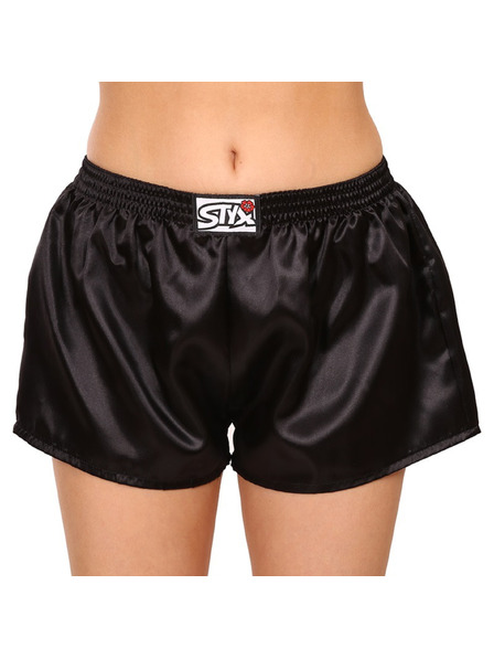 Styx Pantaloni scurți din cauciuc Styx Classic Satin Negru, pentru femei