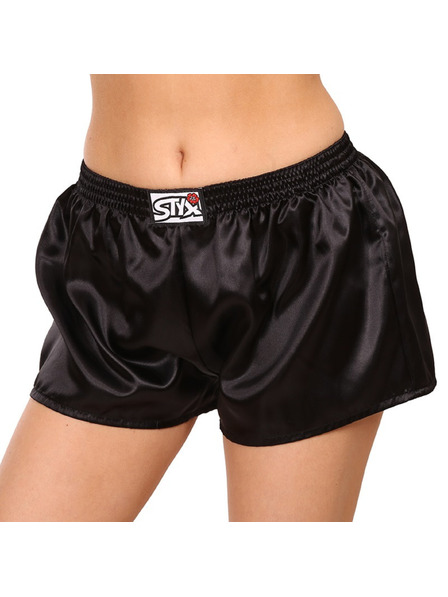 Styx Pantaloni scurți din cauciuc Styx Classic Satin Negru, pentru femei
