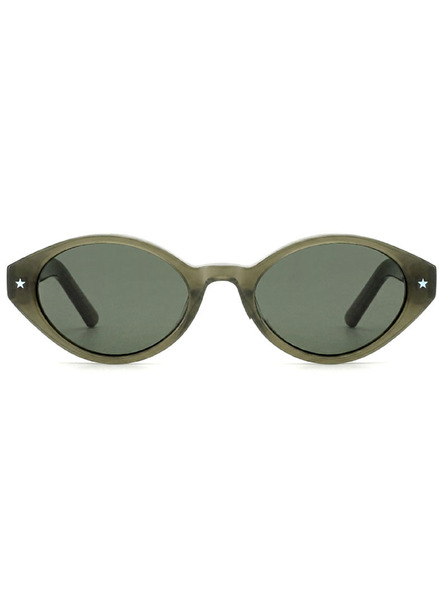 VEYREY VeyRey ochelari de soare cat-eye din acetat polarizati pentru femei Aest rama verde lentile verzi