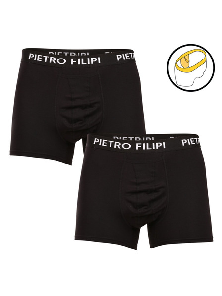 Pietro Filipi Set de doi - chiloți boxeri pentru bărbați Pietro Filipi balls holder negru