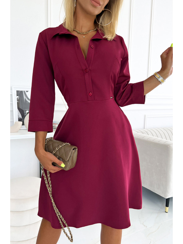 numoco Rochie - Burgundy Numoco SANDY