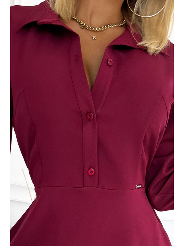 numoco Rochie - Burgundy Numoco SANDY