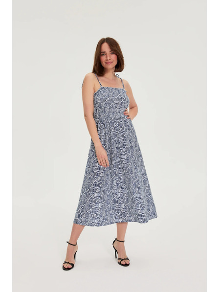 Moodo Rochie Midi cu bretele albastru Moodo