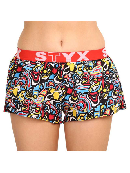 Styx Pantaloni scurți din cauciuc pentru femei Styx art sports sketch
