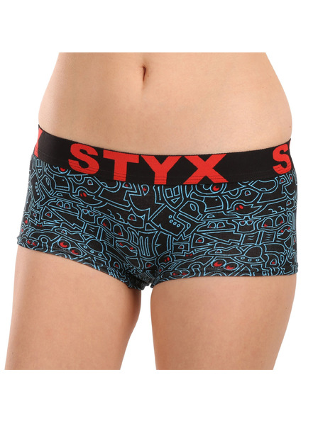 Styx Chiloți pentru femei Styx art cu picior doodle