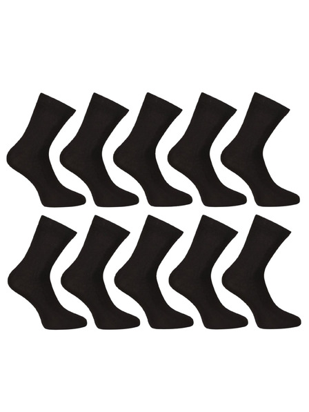 Nedeto Set de zece - șosete Nedeto scurte din bambus negre