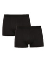 Nedeto Set de două - boxeri Nedeto basic negri pentru bărbați