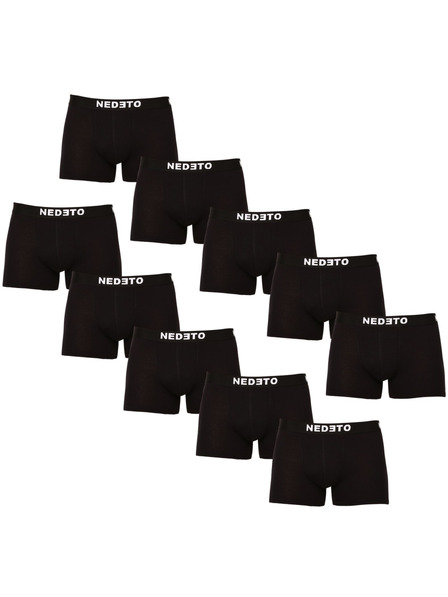 Nedeto Set de 10 - boxeri pentru bărbați Nedeto negri