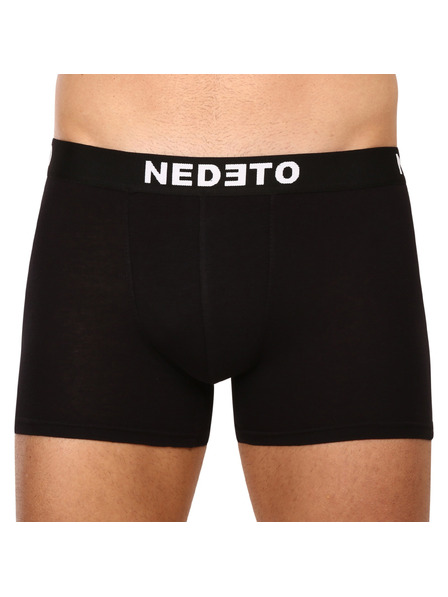 Nedeto Set zece - (8+2 gratuit) boxeri bărbați Nedeto negri