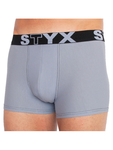 Styx Boxeri bărbați Styx elastic sportiv gri deschis