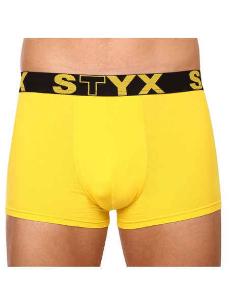 Styx Boxeri bărbați Styx elastic sportiv galbeni