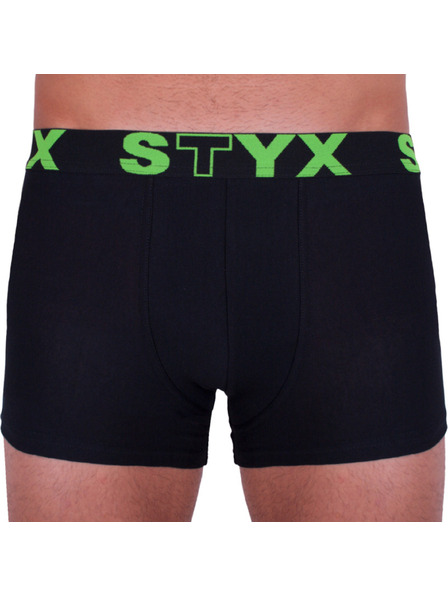 Styx Boxeri bărbați Styx elastic sportiv supramărime negri