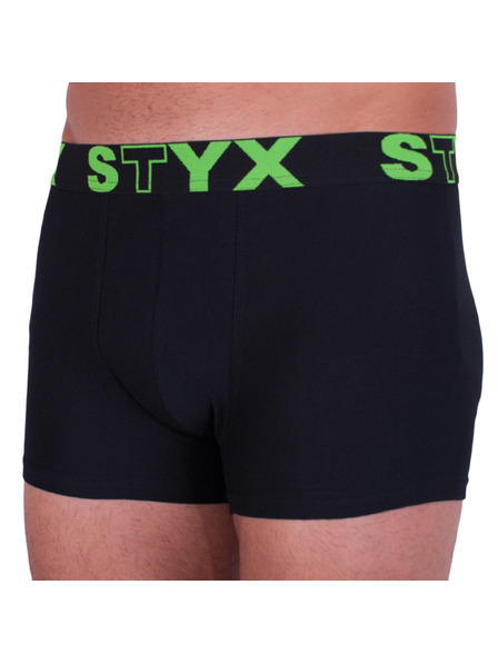 Styx Boxeri bărbați Styx elastic sportiv supramărime negri