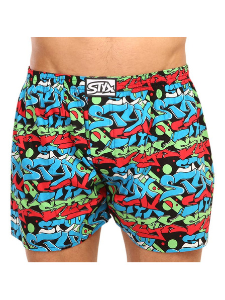 Styx Pantaloni scurți bărbați Styx art classic rubber graffiti