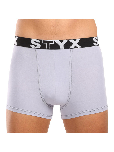 Styx Set de trei - boxeri bărbați Styx sport elastic gri