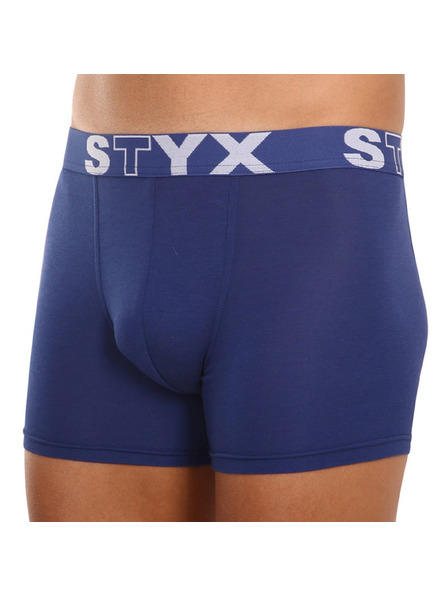 Styx Boxeri bărbați Styx long elastic sportiv albastru închis