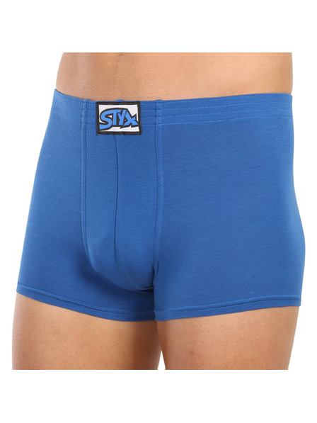 Styx Boxeri bărbați Styx elastic clasic albastri